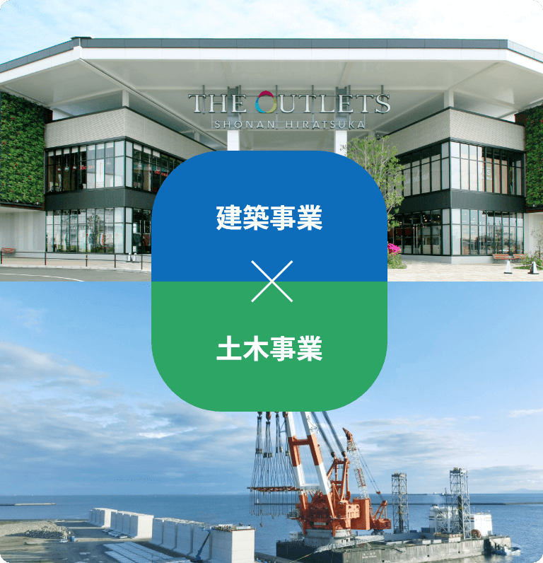 建築事業×土木事業